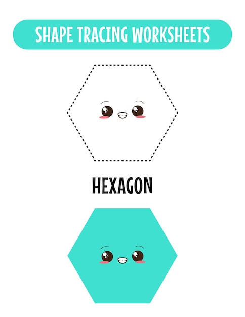 Preschool Shapes Tracing Worksheets