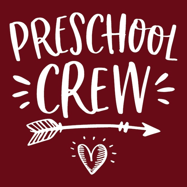 preschool  t shirt design vector