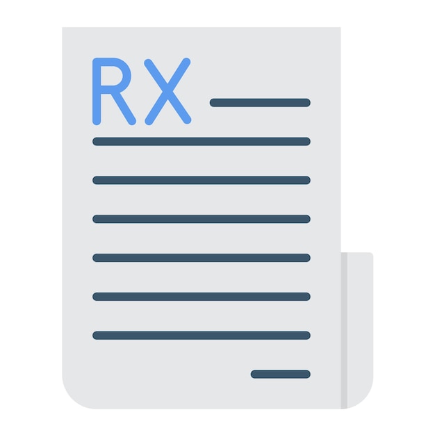 Prescription flat illustration