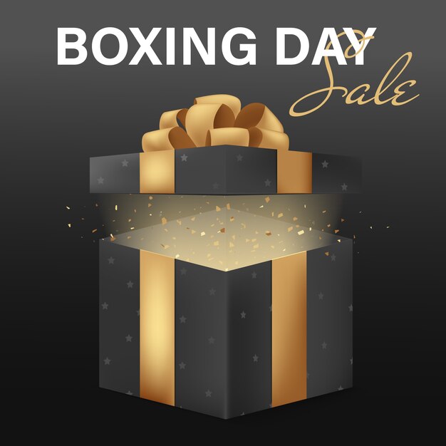 Sfondo di vendita presente boxe day