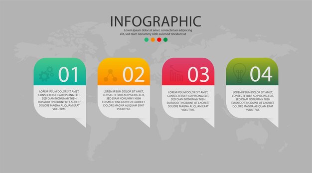 Presentatie bedrijfs infographic Vector illustratie