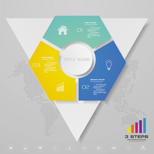 Presentatie grafiek infographic element