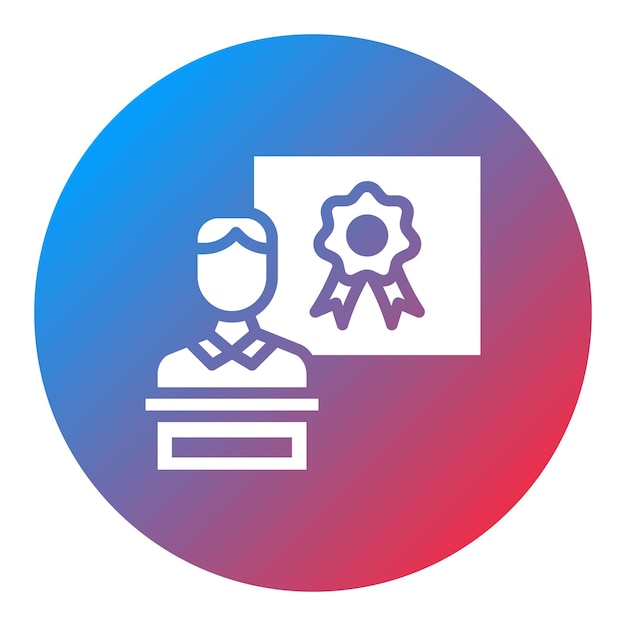 Presentatie-icon vector afbeelding kan worden gebruikt voor Award Events