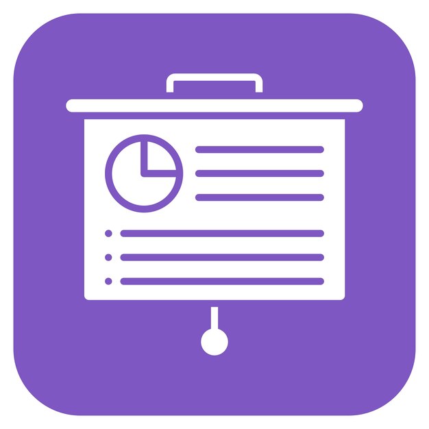 Presentatie icoon vector afbeelding Kan worden gebruikt voor Office