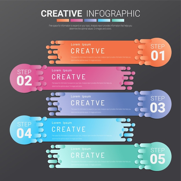 Presentatie infographic sjabloon