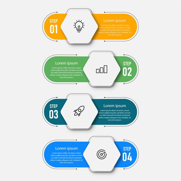 Presentatie zakelijke infographic ontwerp