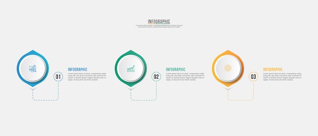Presentatie zakelijke infographic ontwerpsjabloon bedrijfsconcept met opties of stappen