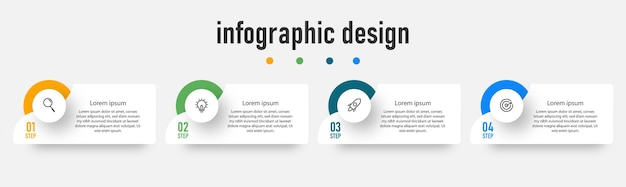 Presentatie zakelijke infographic sjabloon premium vector