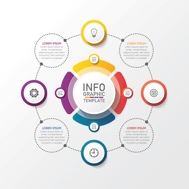 Vector presentatie zakelijke infographic sjabloon