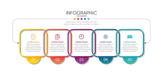 Presentatie zakelijke infographic sjabloon