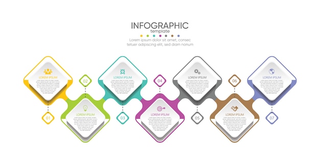 Presentatie zakelijke infographic sjabloon