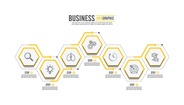 Presentatie zakelijke infographic sjabloon