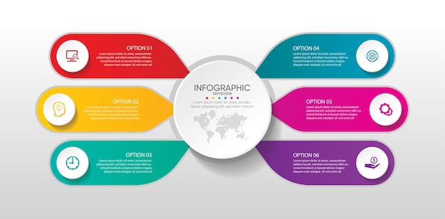 Presentatie zakelijke infographic sjabloon