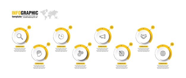 Presentatie zakelijke infographic sjabloon