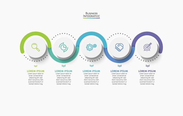 Presentatie zakelijke infographic sjabloon