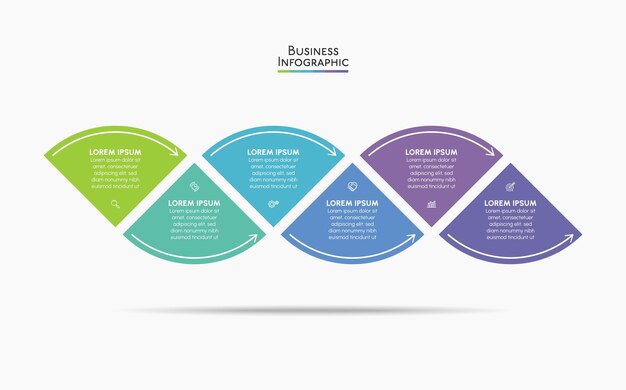 Presentatie zakelijke infographic sjabloon