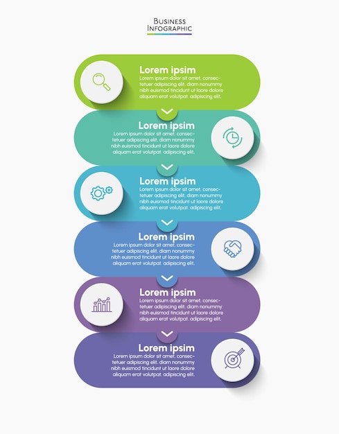 Presentatie zakelijke infographic sjabloon