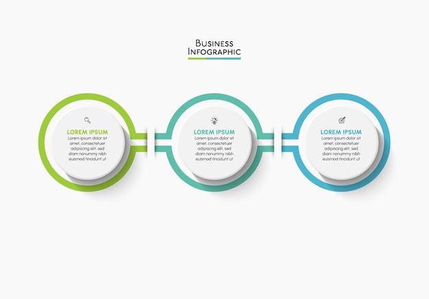 Presentatie zakelijke infographic sjabloon