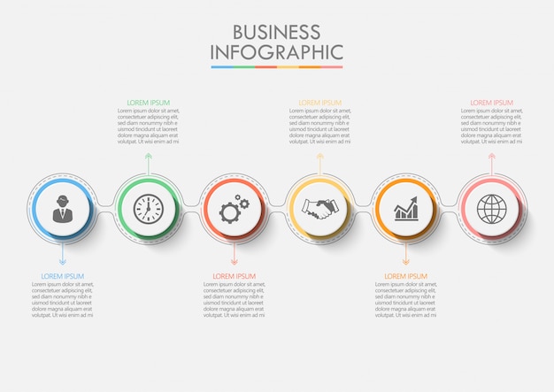 Presentatie zakelijke infographic sjabloon