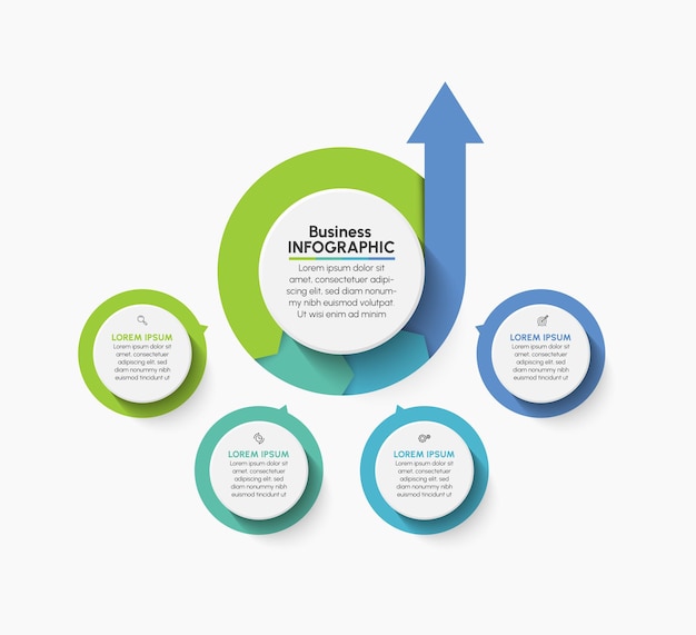 Presentatie zakelijke infographic sjabloon