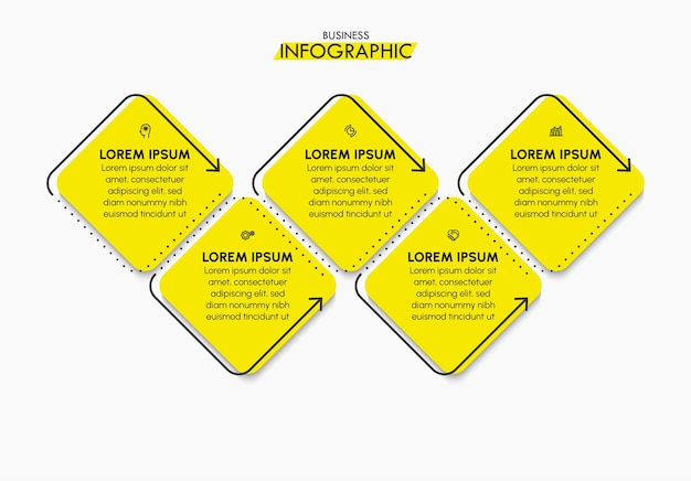 Vector presentatie zakelijke infographic sjabloon