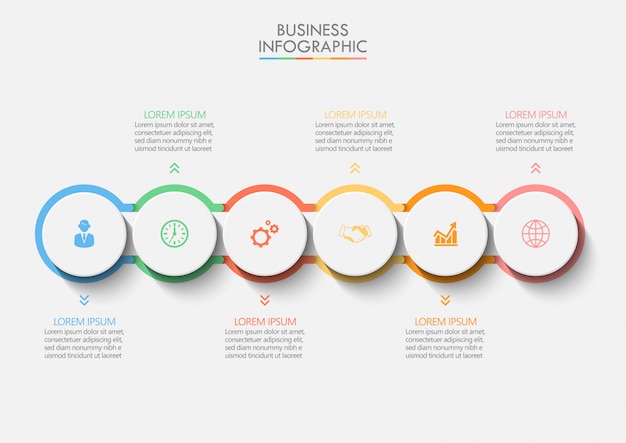 Presentatie zakelijke infographic sjabloon