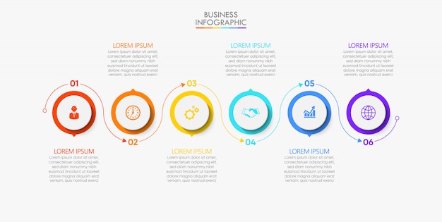 Presentatie zakelijke infographic sjabloon