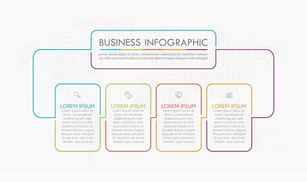 Presentatie zakelijke infographic sjabloon