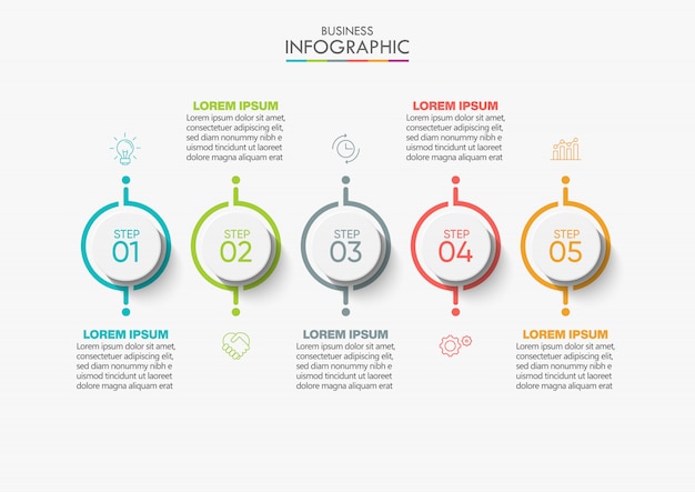 Presentatie zakelijke infographic sjabloon