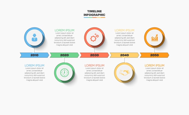 Presentatie zakelijke infographic sjabloon