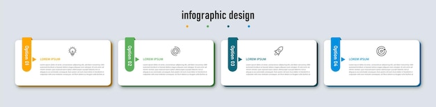 Presentatiediagram Infographic element sjabloon Premium Vector