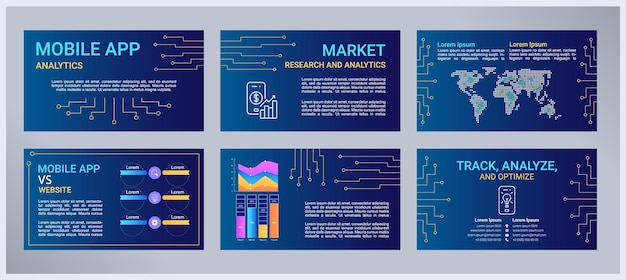 Presentatiesjablonen voor mobiele app-analyses ingesteld