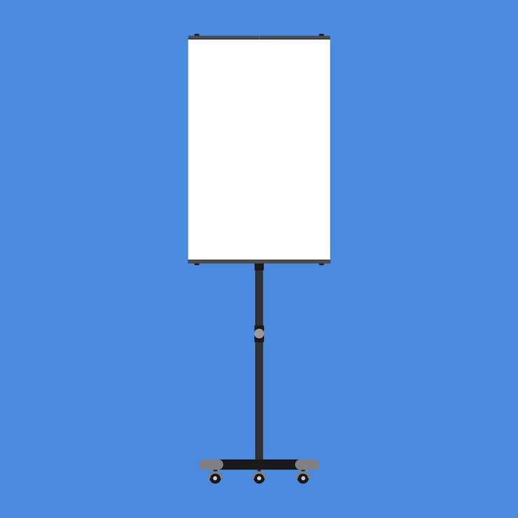 Vector presentation board illustration