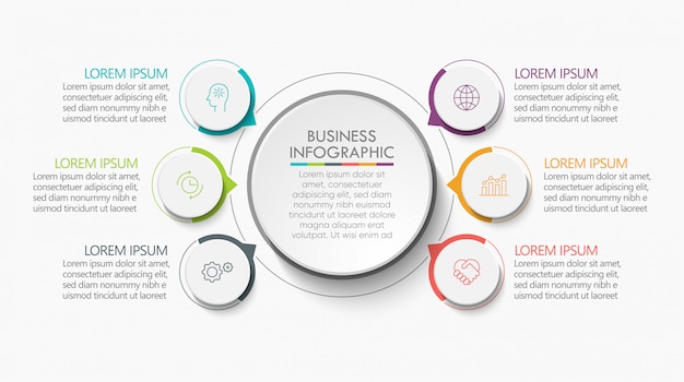 Presentation Business circle infographic template