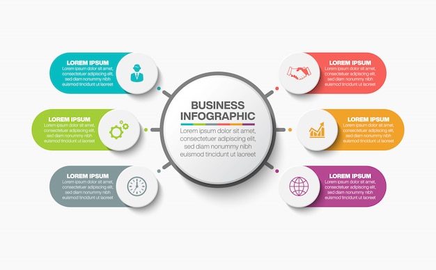 Presentation Business circle infographic template