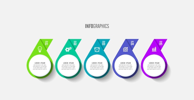 Modello di progettazione infografica di presentazione aziendale