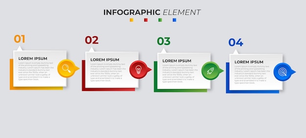 Шаблон оформления бизнес-инфографики презентации