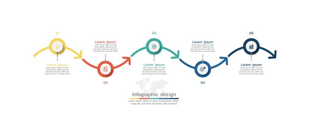 Presentation business infographic template design