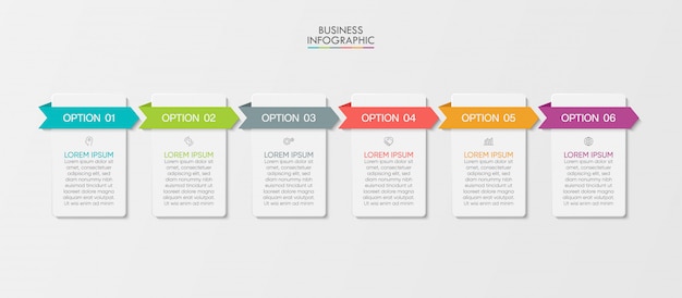 Presentation business infographic template with options