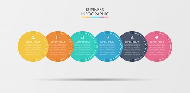 Presentation business infographic template with options