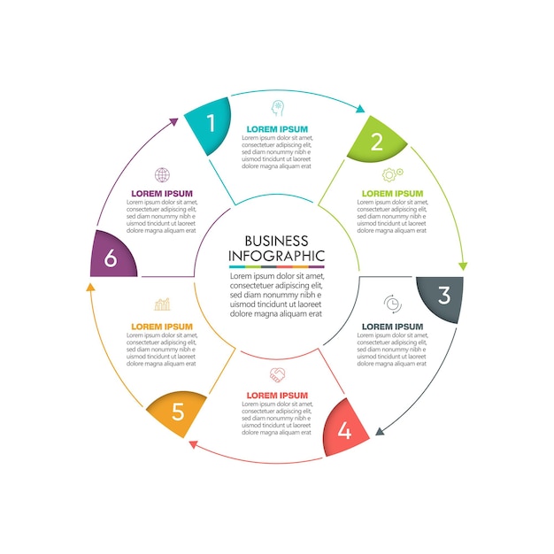 Presentation business infographic template with options