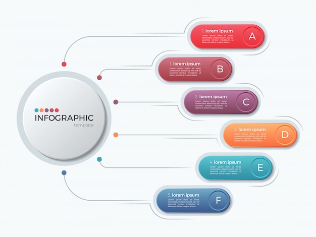 Presentation business infographic template with  options.