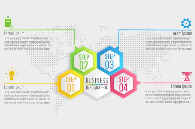 Шаблон презентации бизнес инфографики