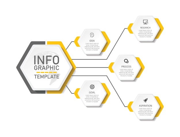 Vector presentation business infographic template