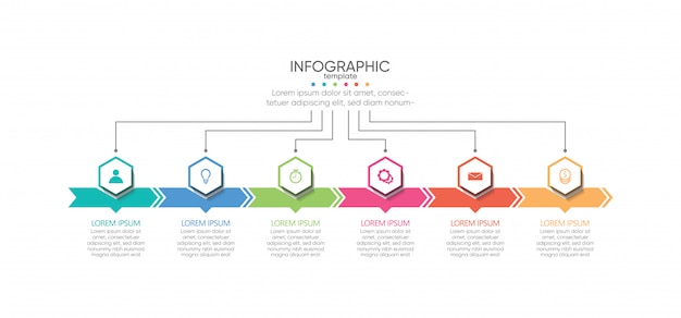 Modello di presentazione aziendale infografica