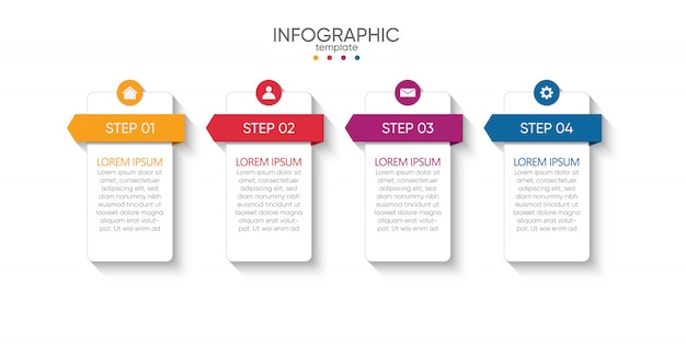 Modello di presentazione aziendale infografica