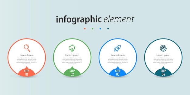 Modello di presentazione aziendale infografica