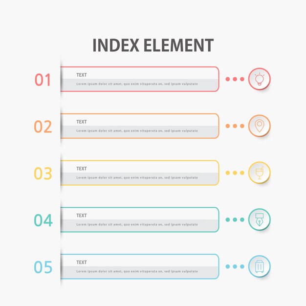 Vector presentation business infographic template.  .