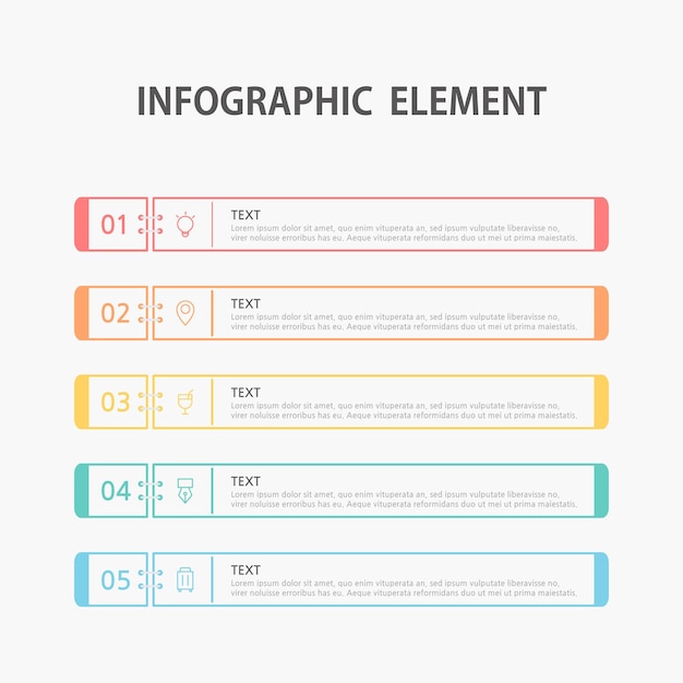 Modello di presentazione aziendale infografica.