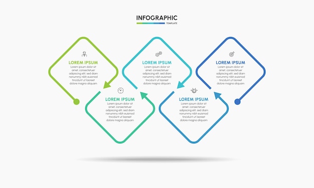 Modello di infografica aziendale di presentazione